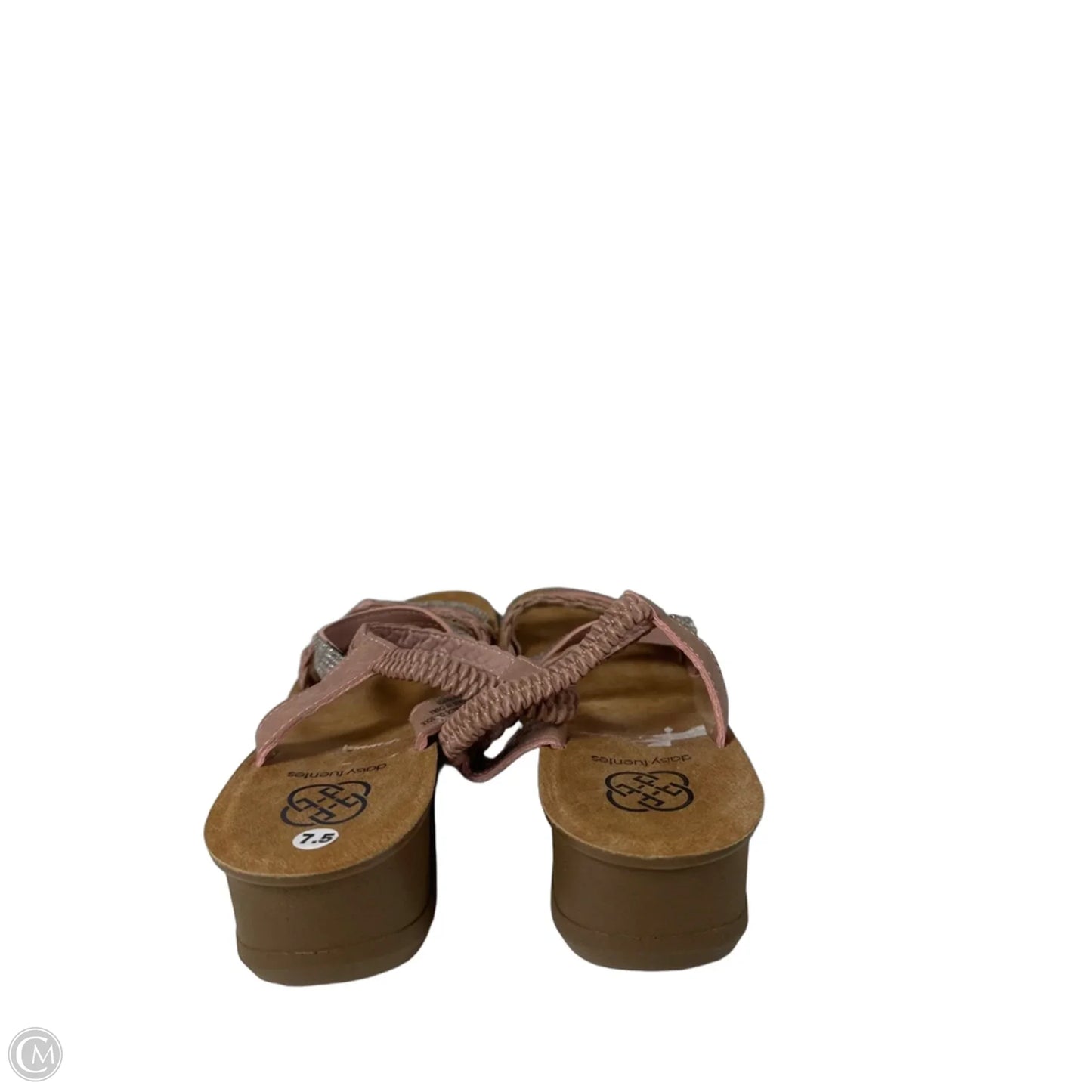 Sandals Flats By Daisy Fuentes In Pink, Size: 7.5