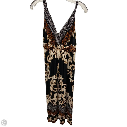 Dress Casual Maxi By Soma In Black & Brown, Size: M