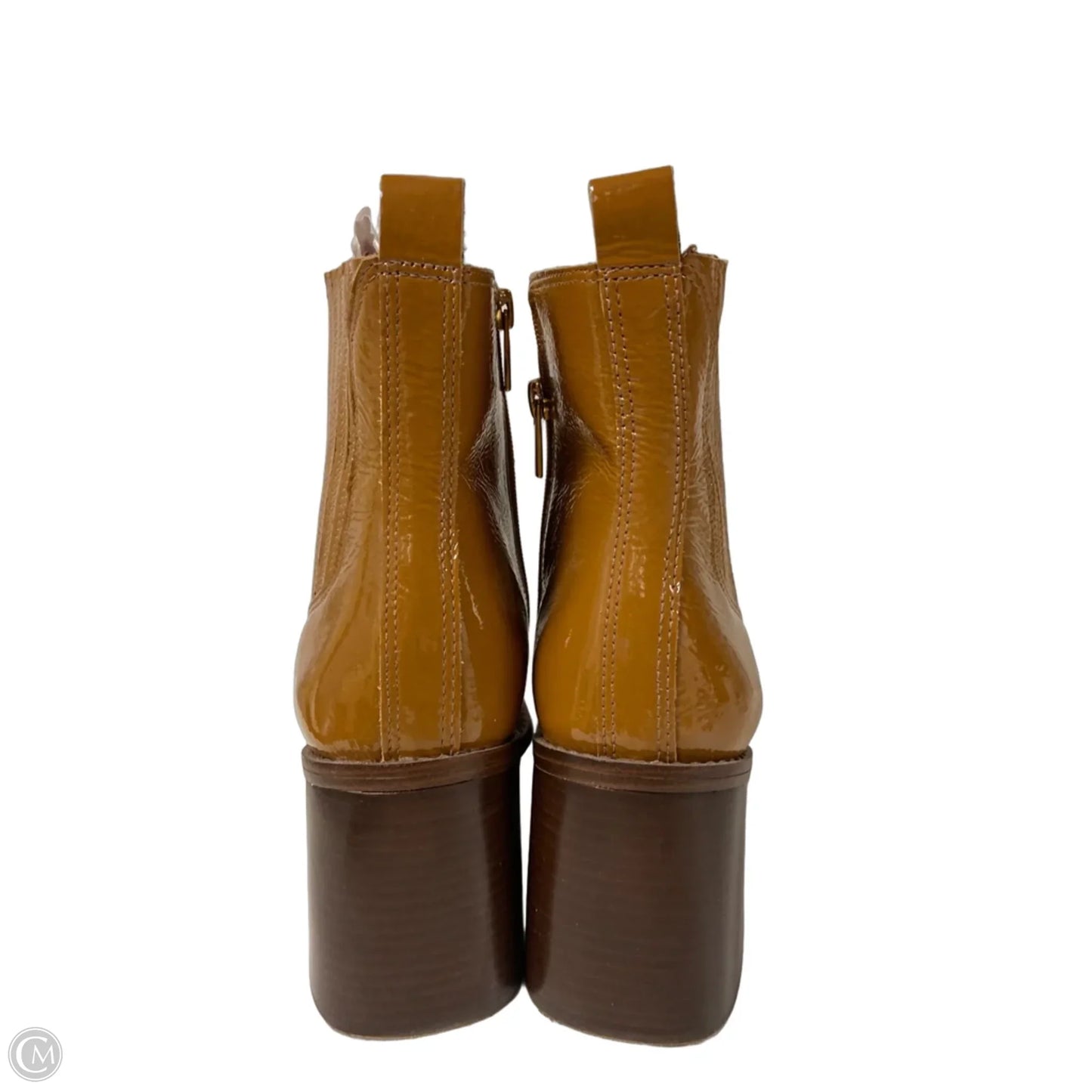 Boots Ankle Heels By Clothes Mentor In Brown, Size: 7.5