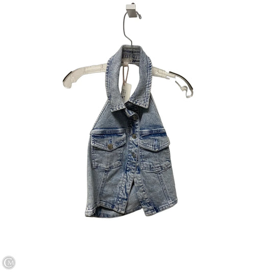 Top Sleeveless By Gianni Bini In Blue Denim, Size: M