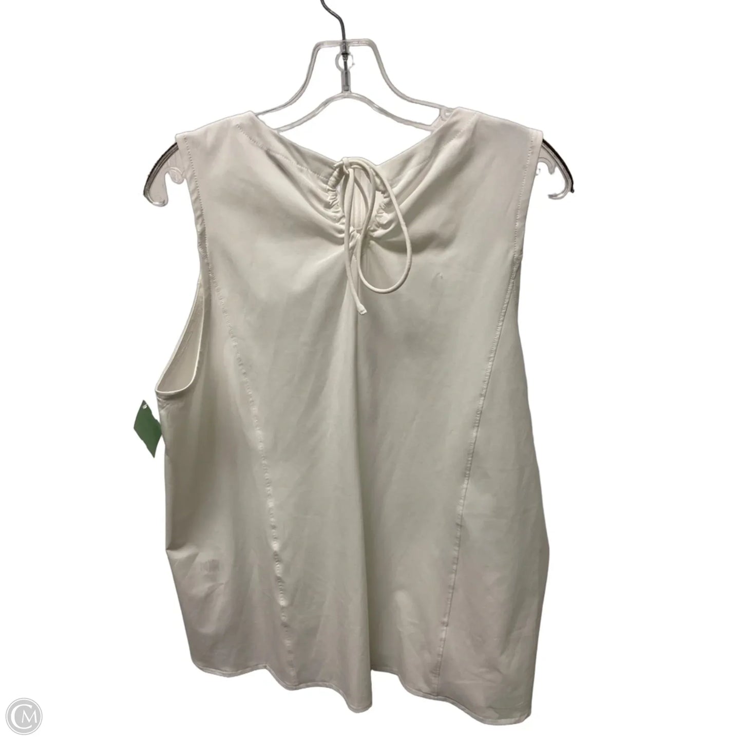 Top Sleeveless Basic By Talbots In White, Size: L