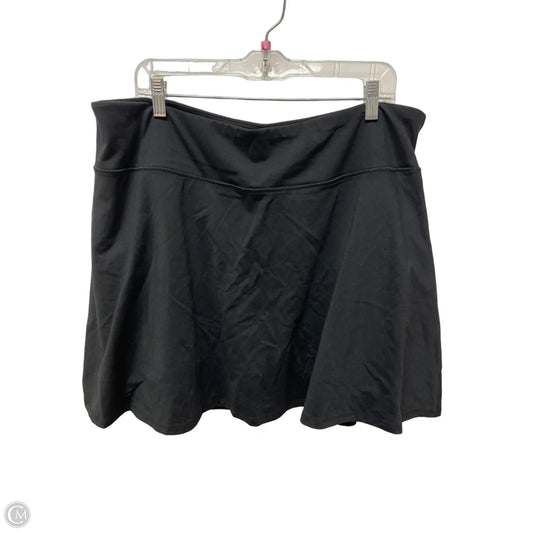 Athletic Skort By Maurices In Black, Size: 2x