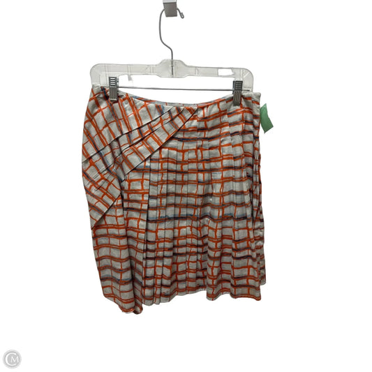 Skirt Mini & Short By Maeve In Grey & Orange, Size: 2