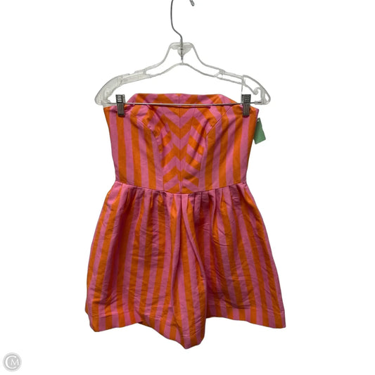 Dress Designer By Lilly Pulitzer In Orange & Pink, Size: S