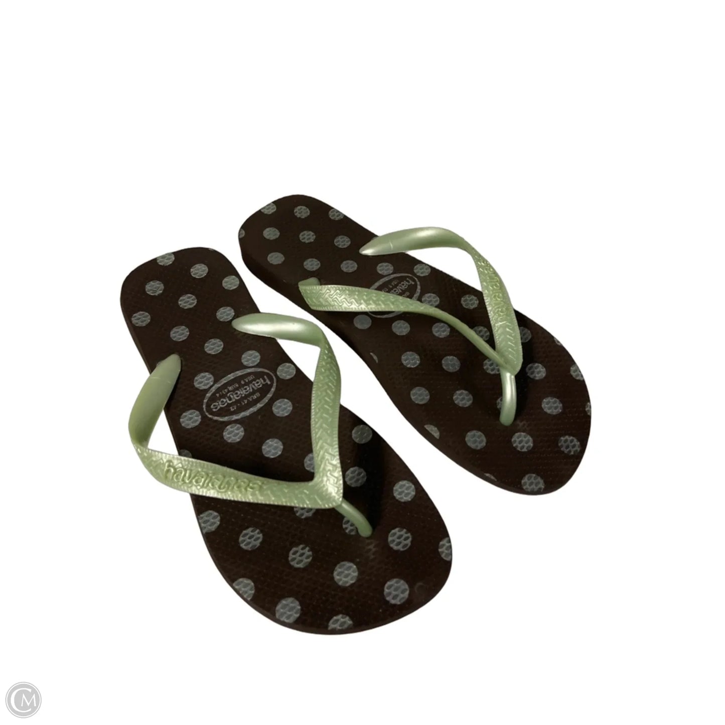 Sandals Flip Flops By Havaianas In Polkadot Pattern, Size: 9