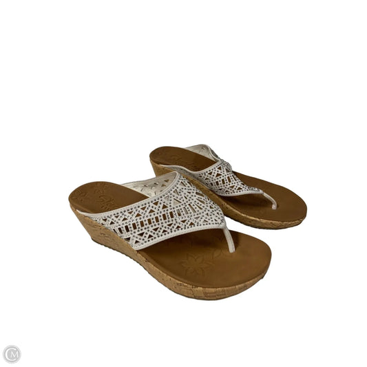 Sandals Flip Flops By Skechers In White, Size: 6