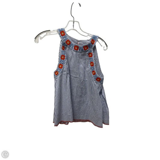 Top Sleeveless Designer By Tory Burch In Striped Pattern, Size: Xs