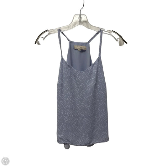 Top Sleeveless Basic By Loft In Blue & White, Size: Xsp