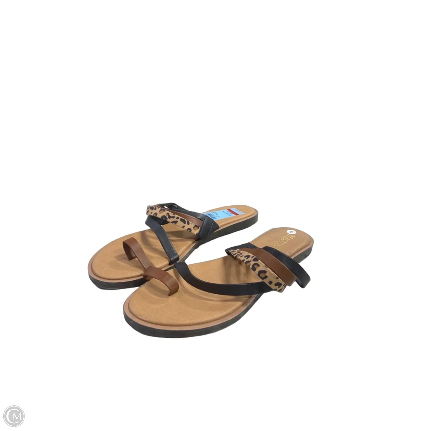 Sandals Flats By Kenneth Cole Reaction In Animal Print, Size: 9