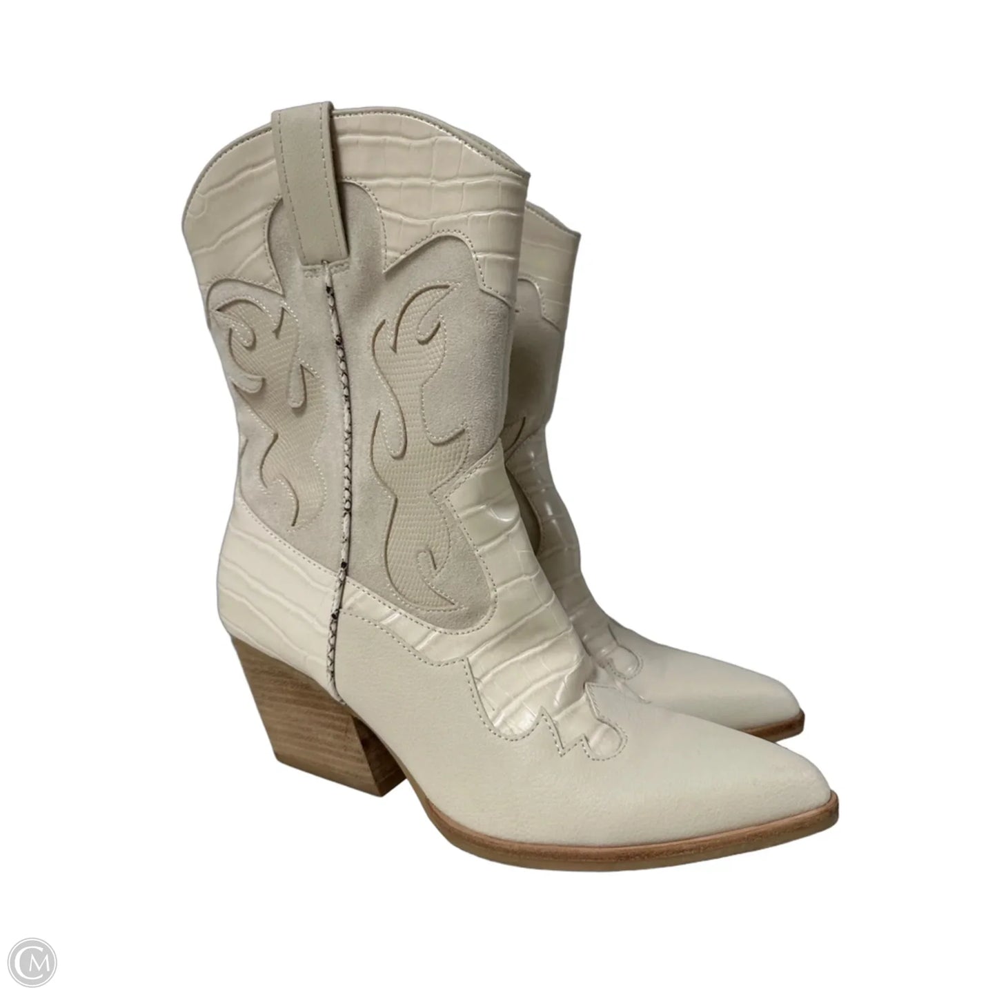 Boots Western By Dolce Vita In Cream, Size: 10