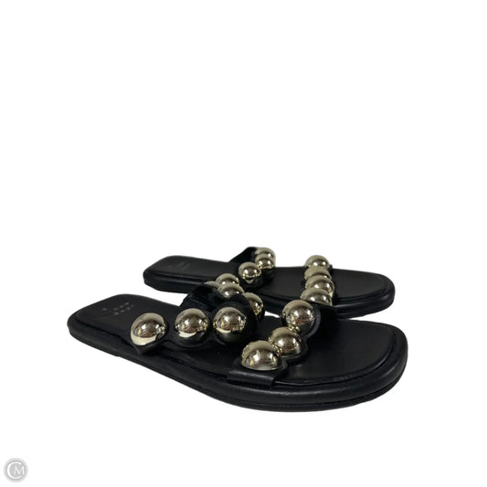Sandals Flats By A New Day In Black & Gold, Size: 7
