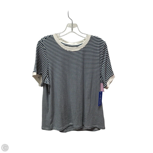 Top Short Sleeve Basic By Clothes Mentor In Striped Pattern, Size: Xl
