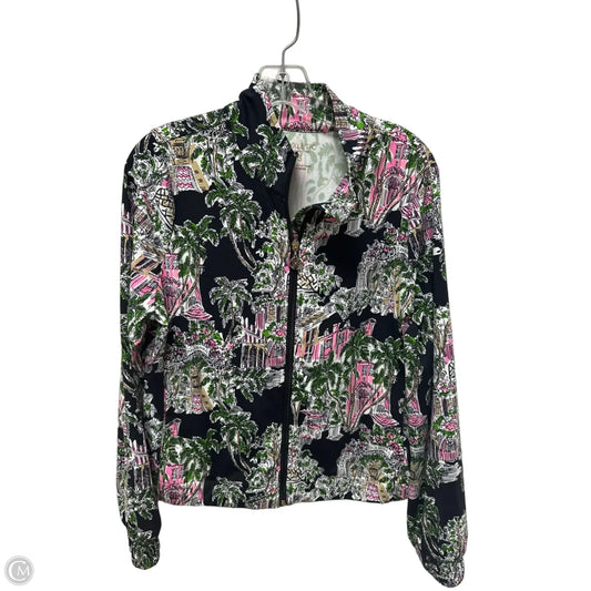 Jacket Designer By Lilly Pulitzer In Black & Pink, Size: S