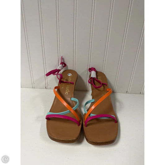 Sandals Designer By Kate Spade In Multi-colored, Size: 7.5