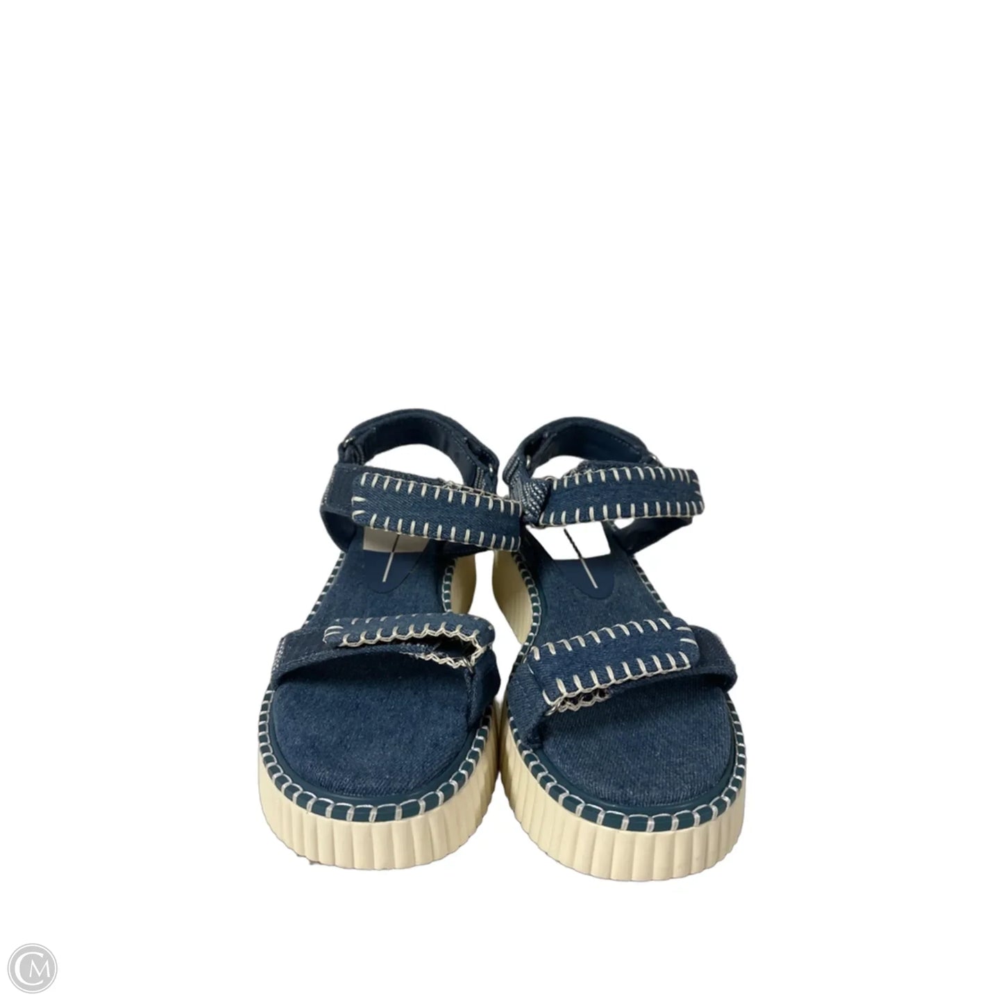 Sandals Flats By Dolce Vita In Blue Denim, Size: 8.5