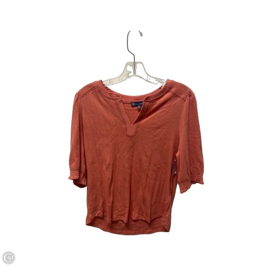 Top Short Sleeve Basic By Democracy In Coral, Size: M