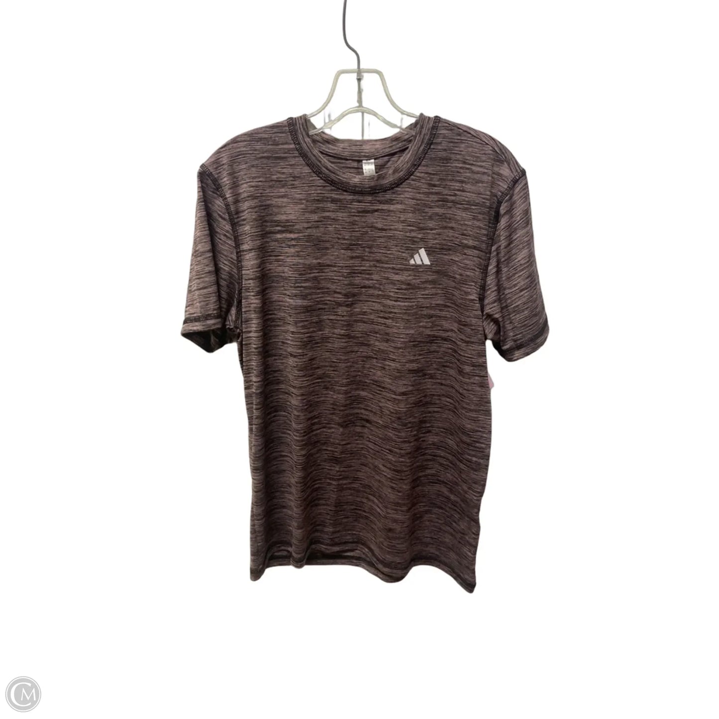 Athletic Top Short Sleeve By Adidas In Pink, Size: S