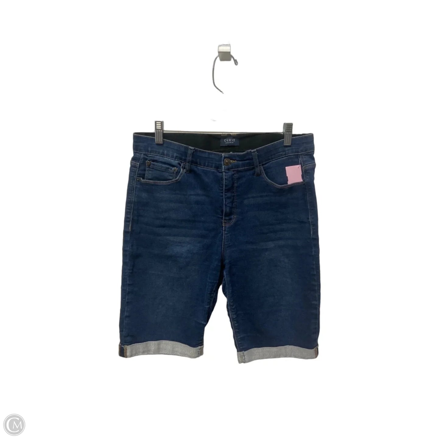 Shorts By Curve Appeal In Blue Denim, Size: 12