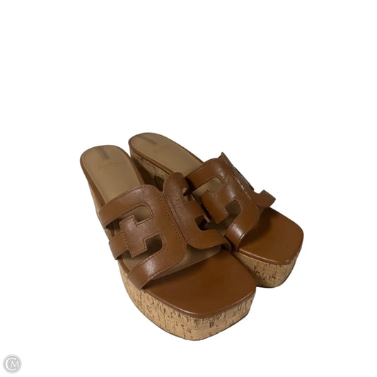 Sandals Heels Block By Sam Edelman In Tan, Size: 7.5