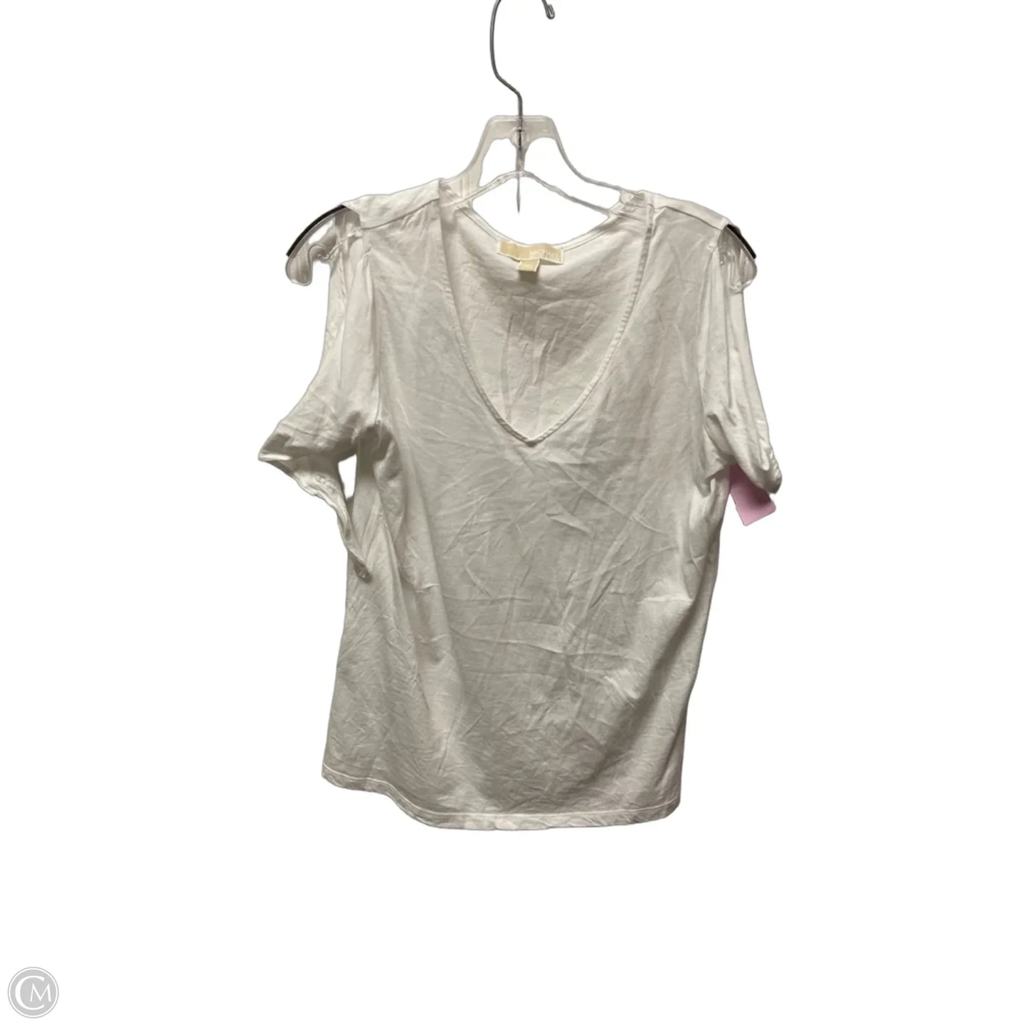 Top Short Sleeve Basic By Michael By Michael Kors In White, Size: M