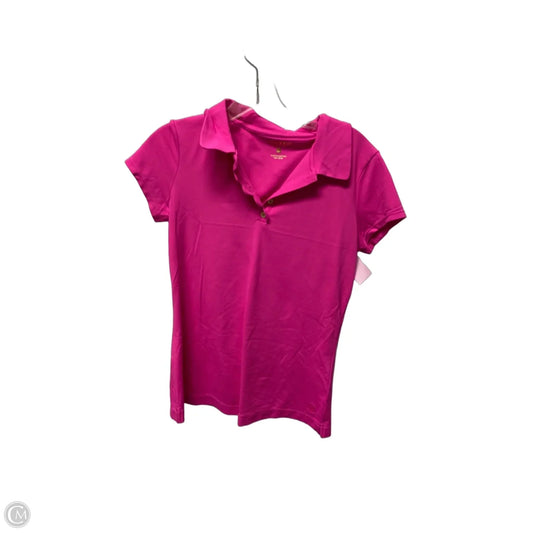 Top Short Sleeve Designer By Lilly Pulitzer In Pink, Size: S