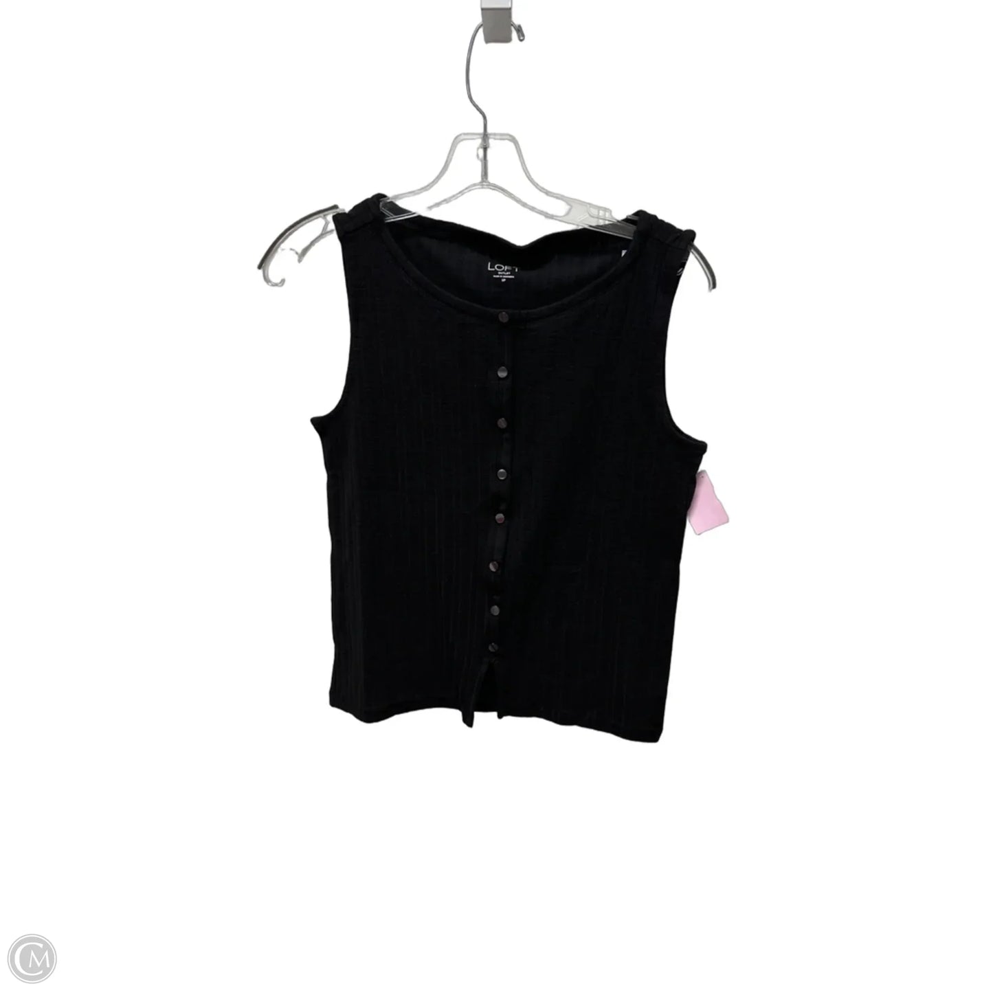 Top Sleeveless Basic By Loft In Black, Size: Sp