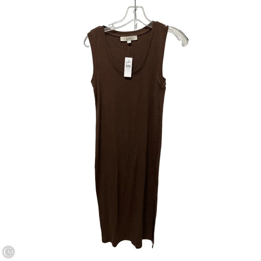 Dress Casual Maxi By Loft In Brown, Size: S