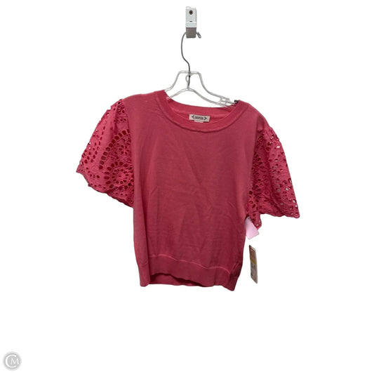 Top Short Sleeve By Nanette By Nanette Lepore In Pink, Size: M
