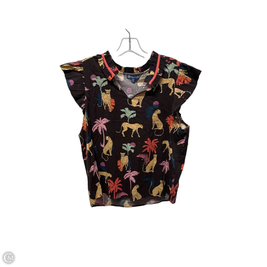 Top Sleeveless By Democracy In Brown, Size: L