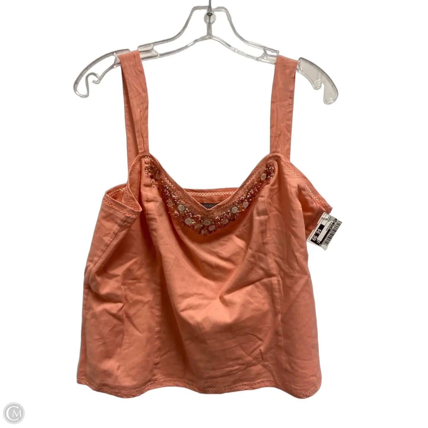 Top Sleeveless By Ann Taylor In Pink, Size: Xl