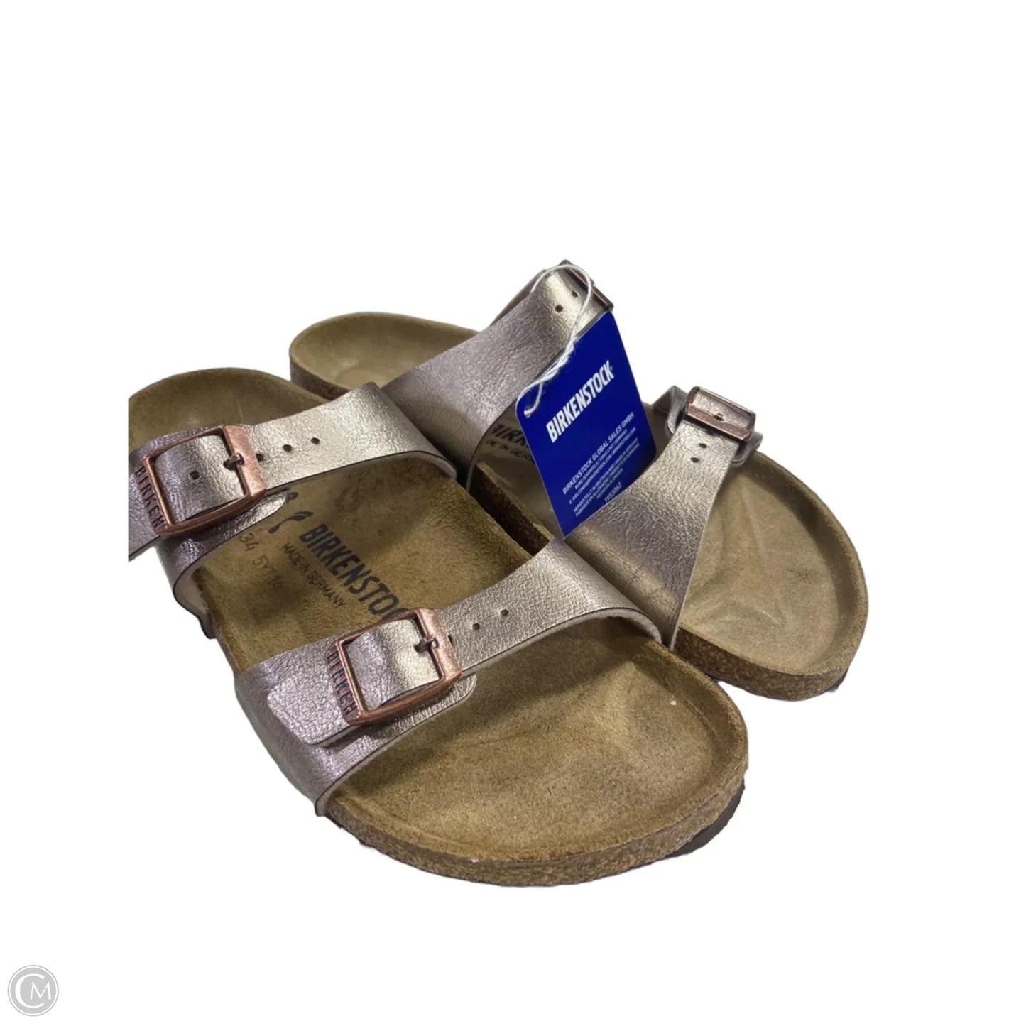 Sandals Flats By Birkenstock In Bronze, Size: 7