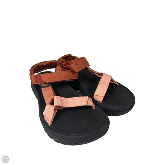 Sandals Flats By Teva In Orange, Size: 7