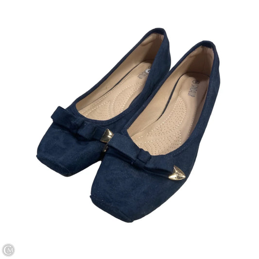 Shoes Flats By Clothes Mentor In Navy, Size: 9