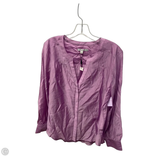 Top Long Sleeve By Chicos In Purple, Size: M