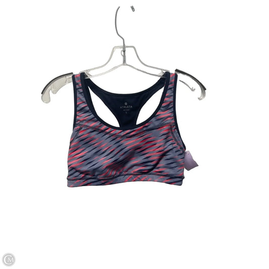 Athletic Bra By Athleta In Blue & Pink, Size: L
