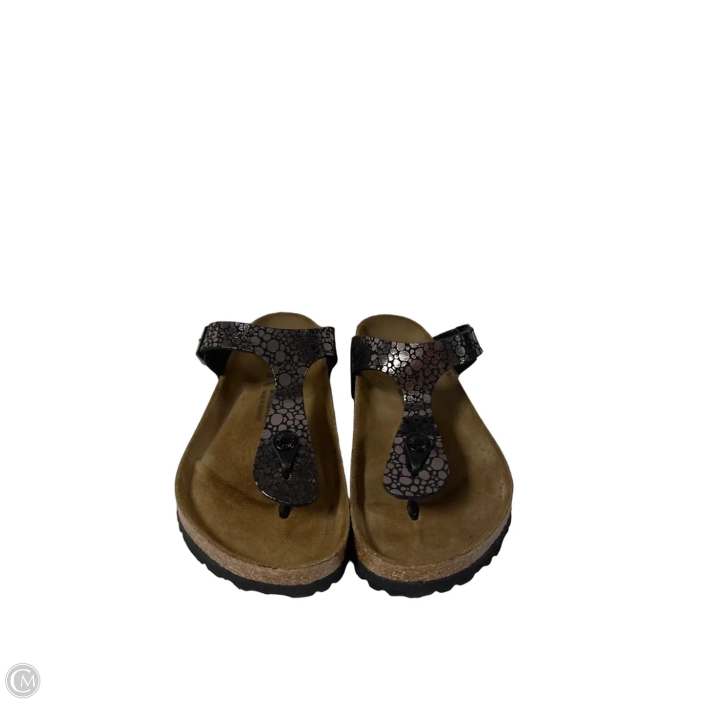 Sandals Flats By Birkenstock In Black, Size: 8
