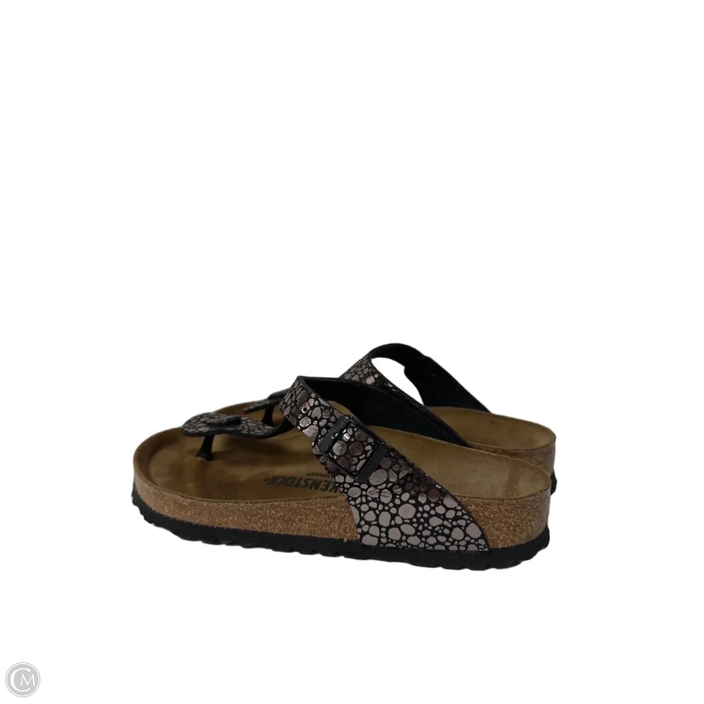 Sandals Flats By Birkenstock In Black, Size: 8