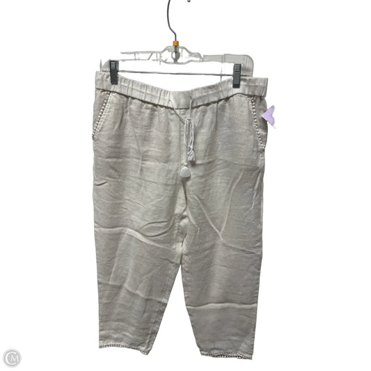 Pants Linen By Talbots In White, Size: 8