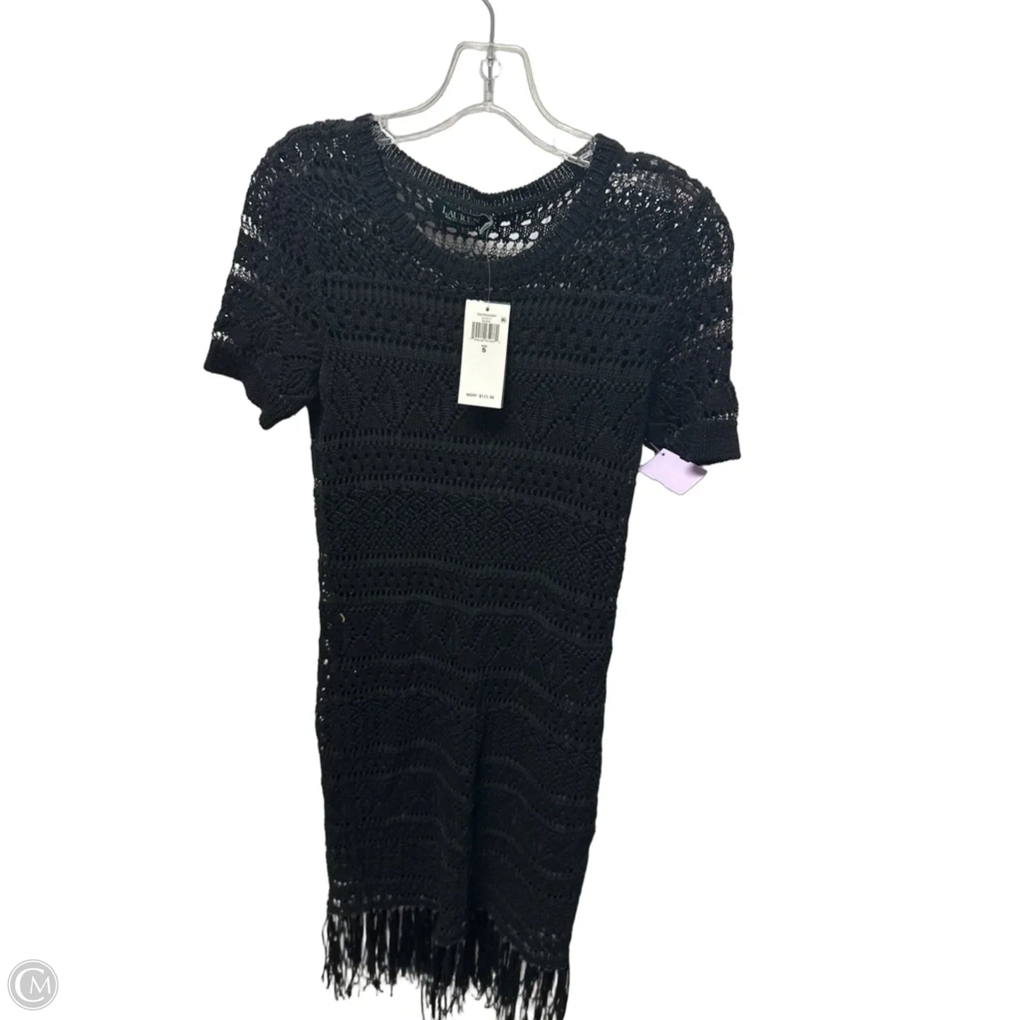 Dress Casual Midi By Ralph Lauren In Black, Size: S