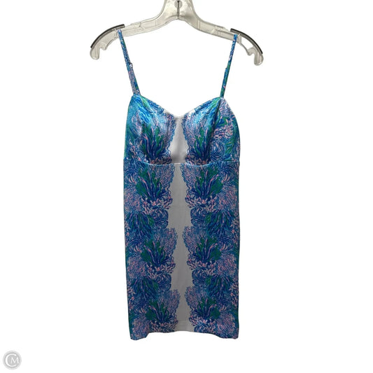 Dress Designer By Lilly Pulitzer In Blue & White, Size: Xs