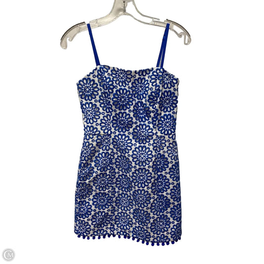 Dress Designer By Lilly Pulitzer In Blue & White, Size: Xs