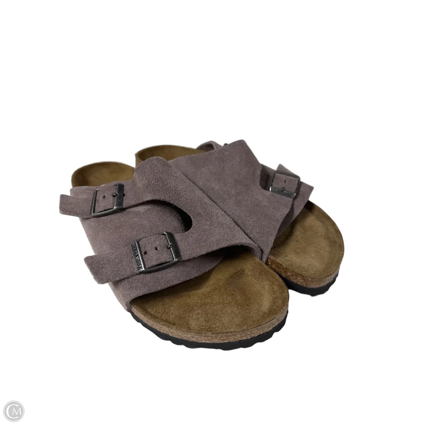 Sandals Flats By Birkenstock In Purple, Size: 10