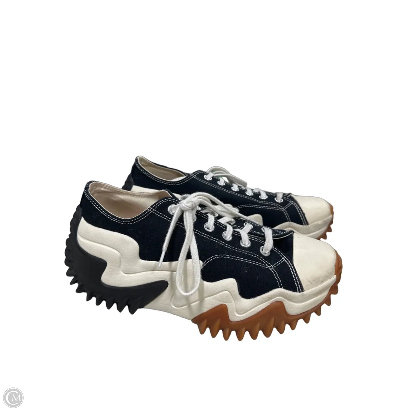 Shoes Heels Platform By Converse In Black & White, Size: 10