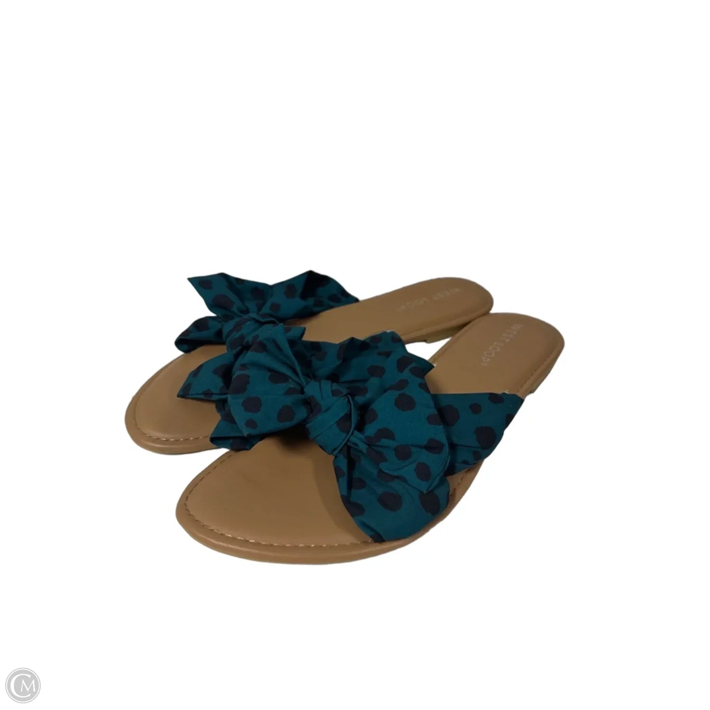 Sandals Flats By West Loop In Polkadot Pattern, Size: 9