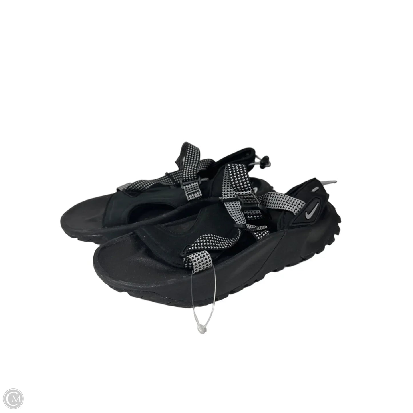 Sandals Flats By Nike In Black, Size: 9
