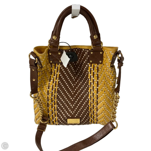 Handbag Leather By Badgley Mischka, Size: Medium