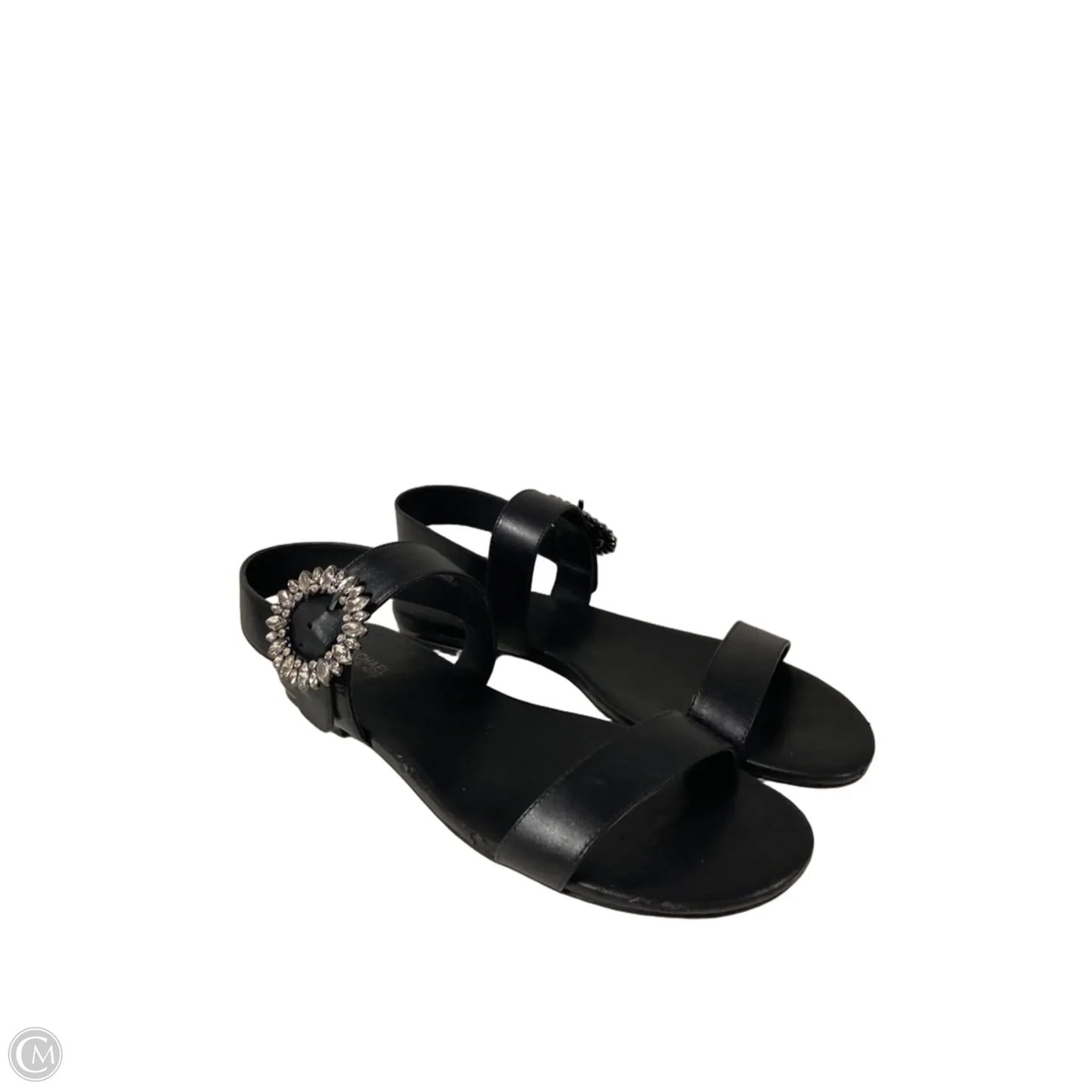 Sandals Designer By Michael Kors In Black & Grey, Size: 8.5