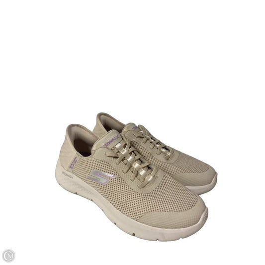 Shoes Athletic By Skechers In Beige, Size: 9.5