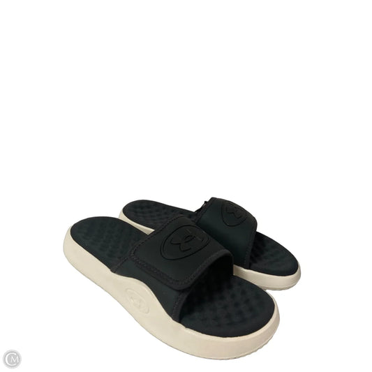 Sandals Flats By Under Armour In Black, Size: 7