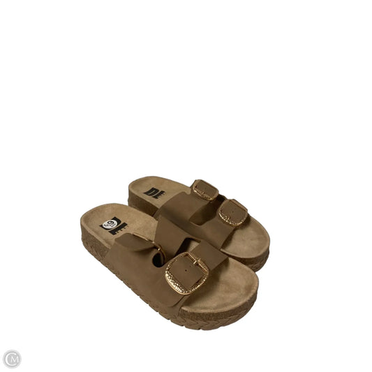 Sandals Flats By Dl1961 In Tan, Size: 6.5